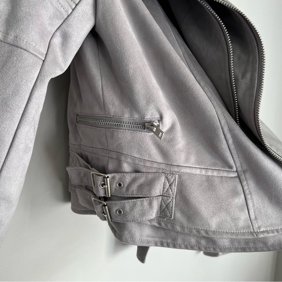 DECJUBA Ramona Biker Jacket Faux Leather Size 12 - Picture 4 of 15